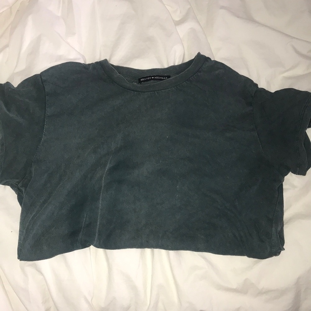 Brandy Melville green short sleeve tee